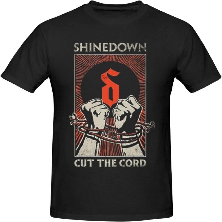 HRGGWYB Men s Shinedowns Pure Cotton Summer Casual and Fashionable T-Shirt(4) S