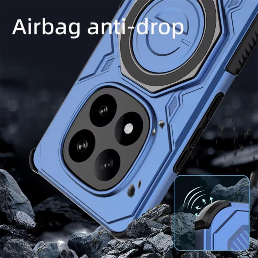 Husă Telefon Armură cu Suport Magnetic Rotativ 360° Pentru Xiaomi Redmi Note 15 14 Pro Pro+ Husă Rezistentă la Șocuri de Calitate Militară