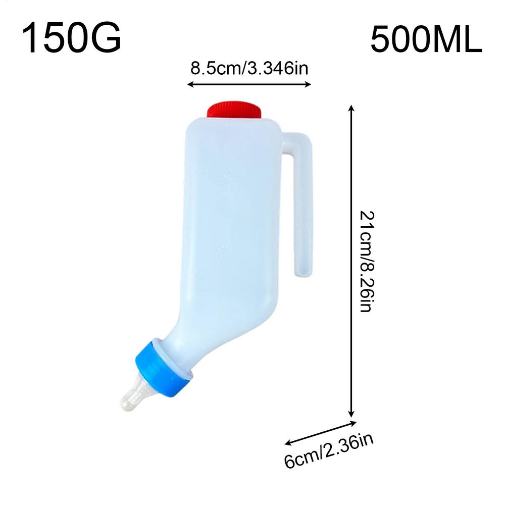 2PCS Baby Goat Bottles - Baby bottles, inverted bottle with handle, for goats, sheep, fawns, piglets, kittens, and puppies