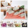 Lily 2D Digital Printed Blanket Thickened Lamb Fleece Crystal Fleece Blanket School Nap Blanket Bath Towel