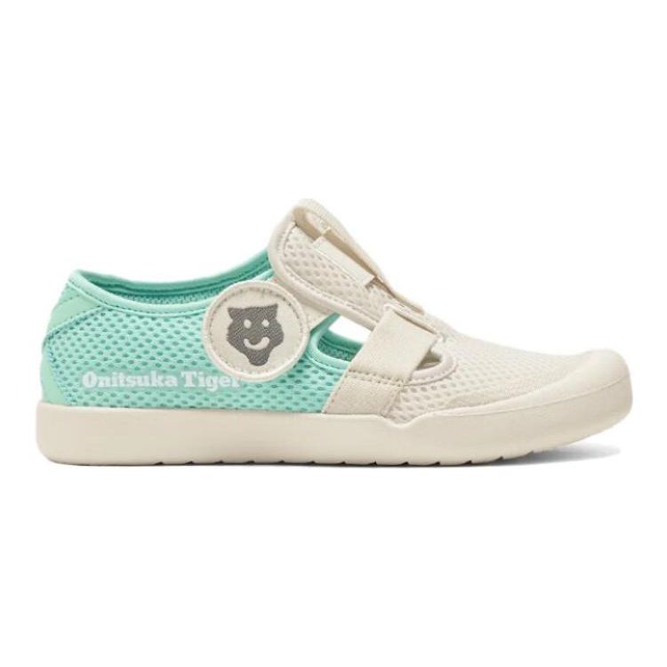 ONITSUKA TIGER Mexico 66 Comfortable Versatile Non-Slip Breathable Warm Low-Top Casual Shoes Kids Sneaker Gray Blue 1184A198-200