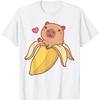 YYUUYUU Cute Capybara In Banana Funny T-Shirt