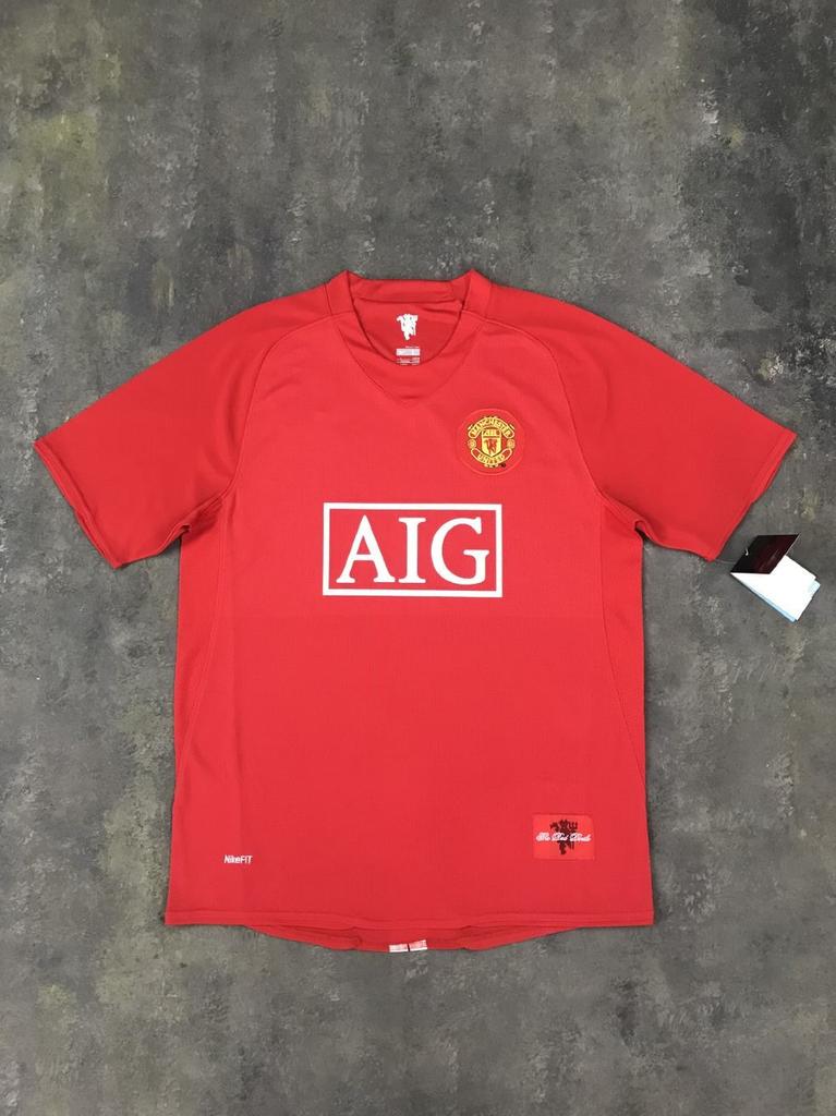 07-08 Britische C-Liga Mann L Retro-Trikot Nr.. 7 Ronaldo Nein. 10 Rooney Nein. 11 Giggs langärmeliges Fußballtrikot