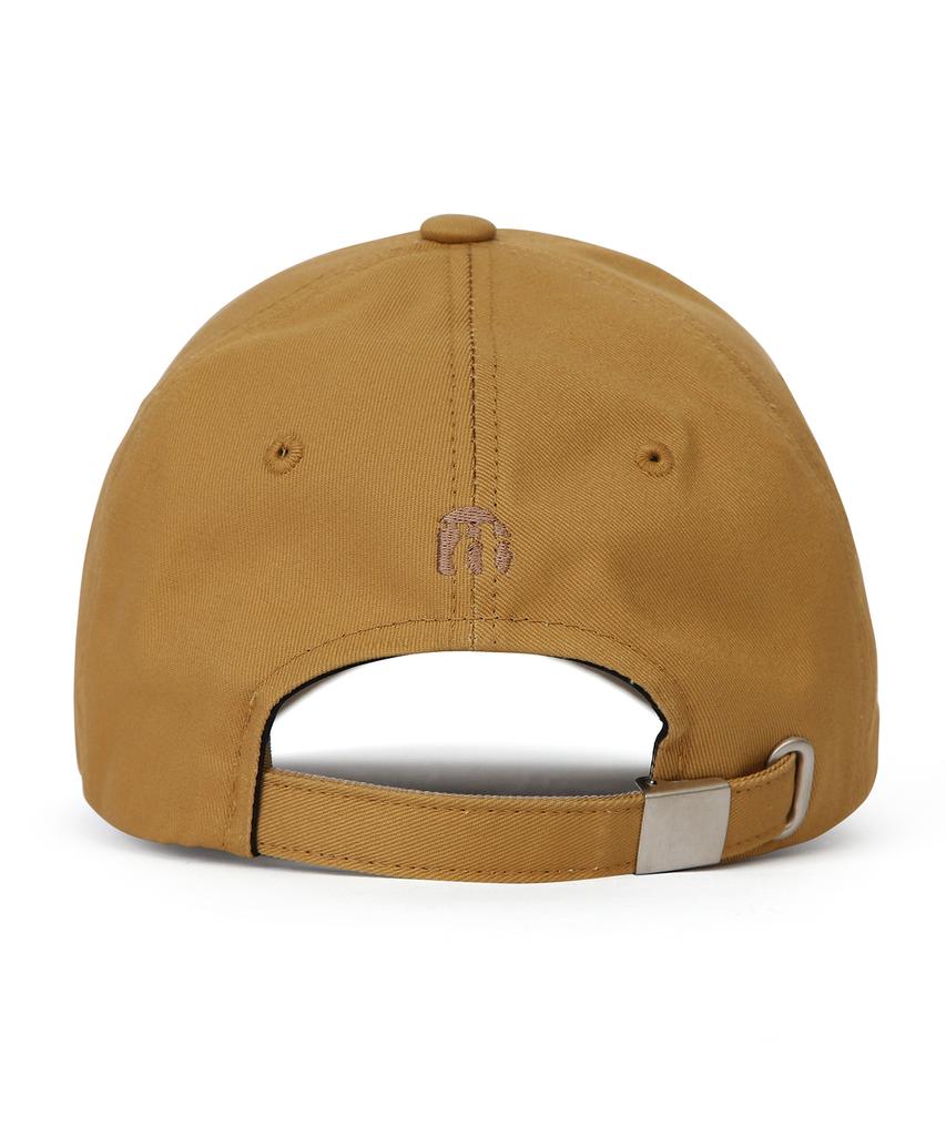 Eondeokeonteulol Cotton Logo Ball Cap Serif Udc / Authenic B B / Mud Yellow