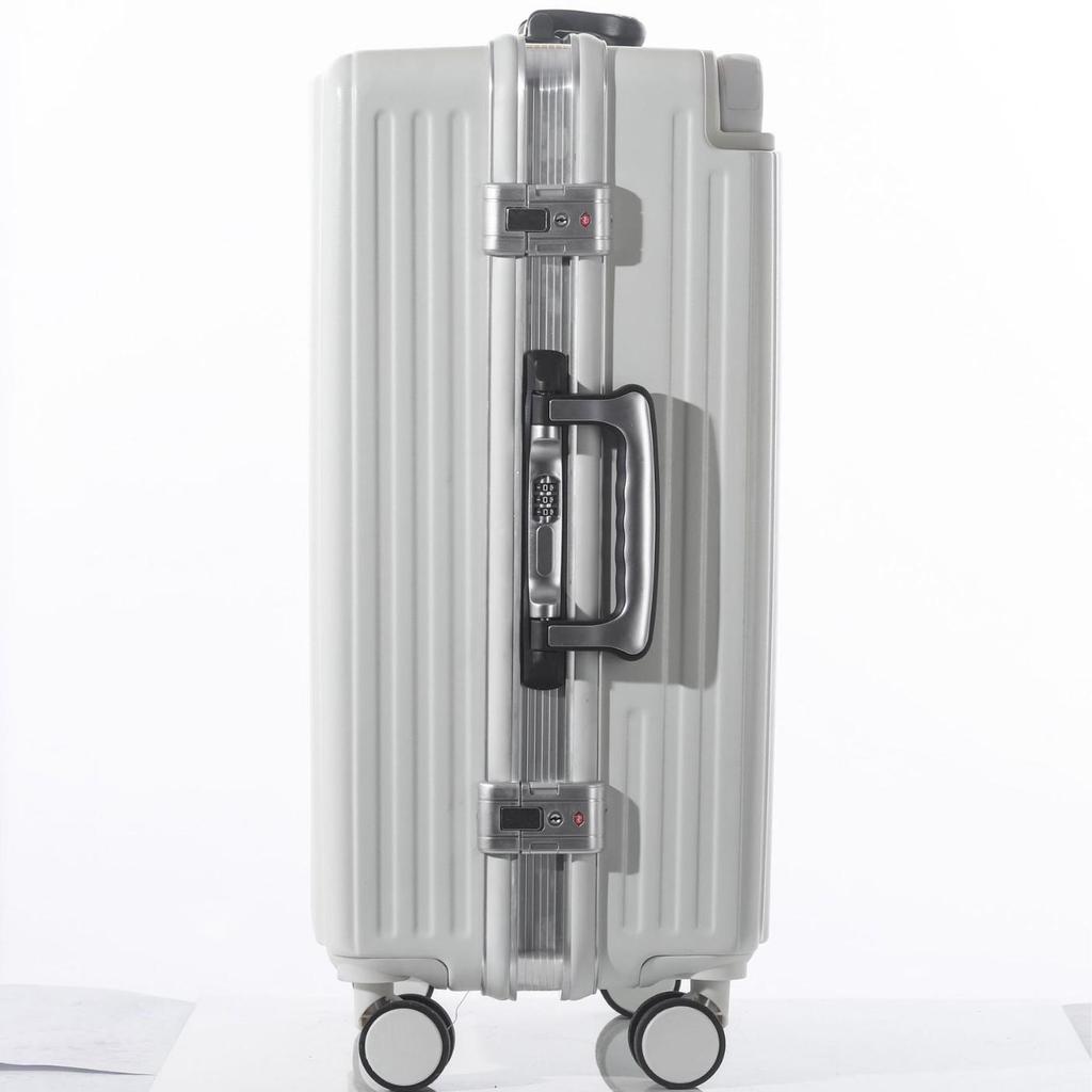 20-Inch Lightweight Aluminum Suitcase with Universal Wheels for Female Students