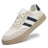 Men's Fashionable Autumn Breathable Soft Sole White Sneakers - British Style Casual Outdoor Board Shoes