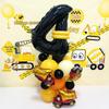 32" Black Car-Themed Number Balloon Set for Events