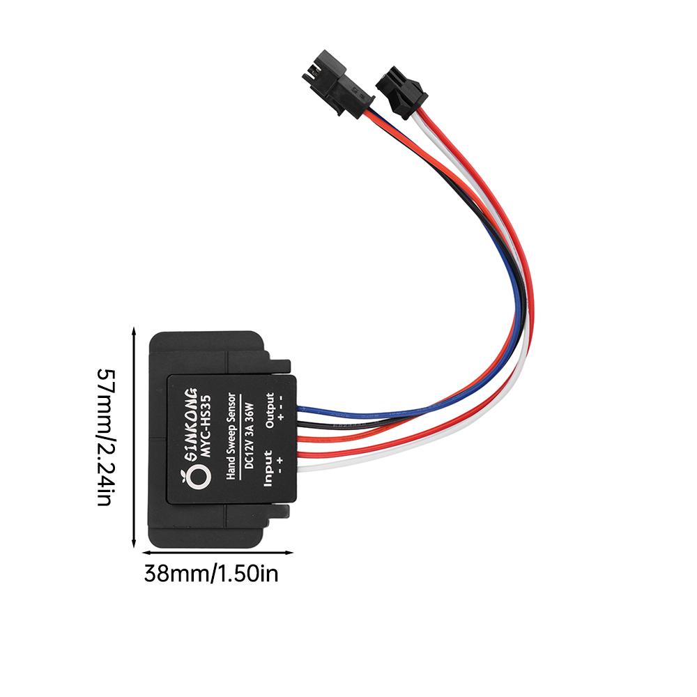 DC 11V 1A 16W LED Dimmer Switch Hand Scan Dimmer Sensor Switch Infinite dimming For Bathroom Mirror Light Backlight Decoration