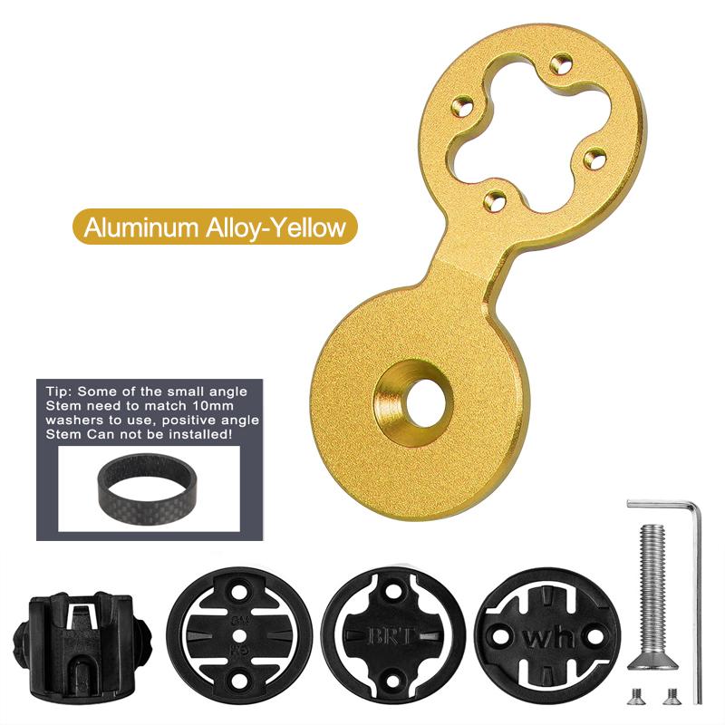 Bicycle Computer Holder Bike Stopwatch GPS Mount Stem Top Cap Computer Holder Phone Holder For Garmin Bryton Cateye Wahoo2