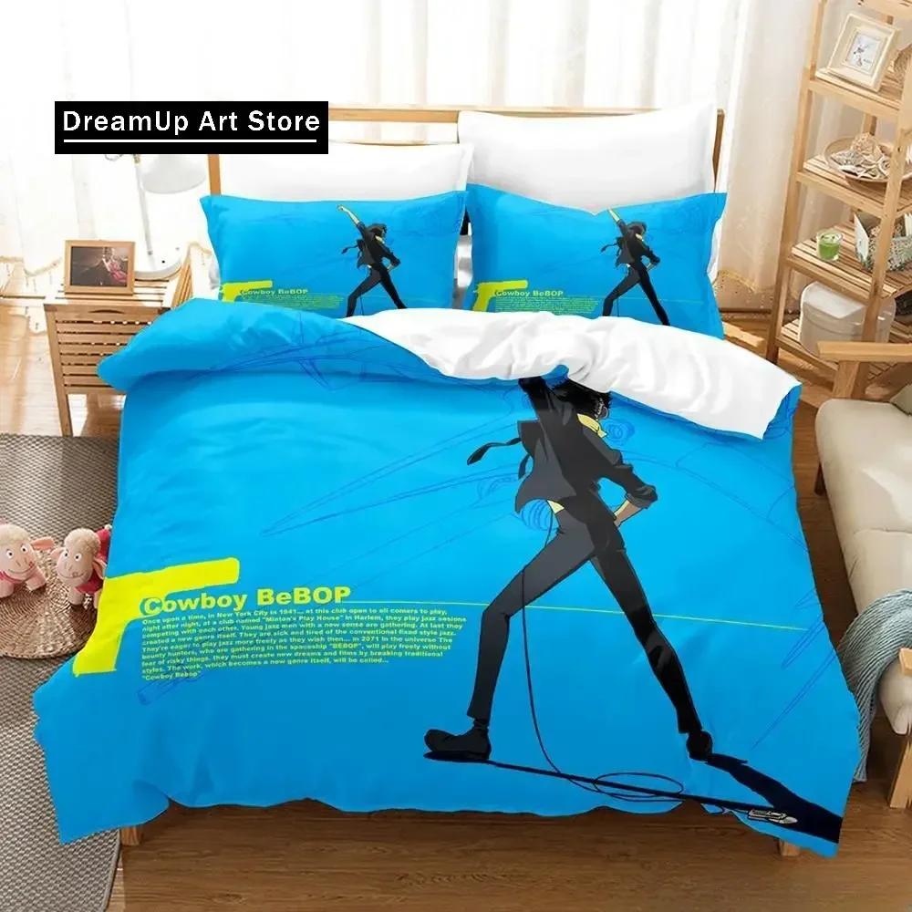 New Cowboy Bebop Bedding Set Single Twin Full Queen King Size Bed Set Adult Kid Bedroom Duvet Cover Sets 3D Game Bed Sheet Set