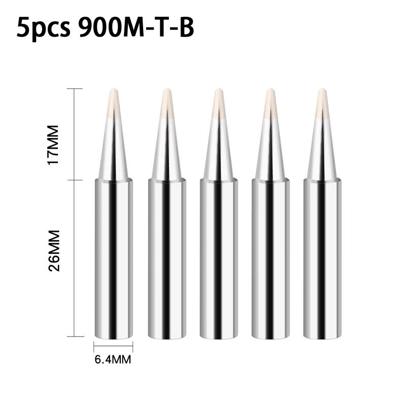 

5Pcs Soldering Iron Tips K/SK/B/I/IS/1C/2C/3C/4C/2.4D/3.2D Soldering Iron Tips Set 900M-T Series BGA Soldering Tool Accessories