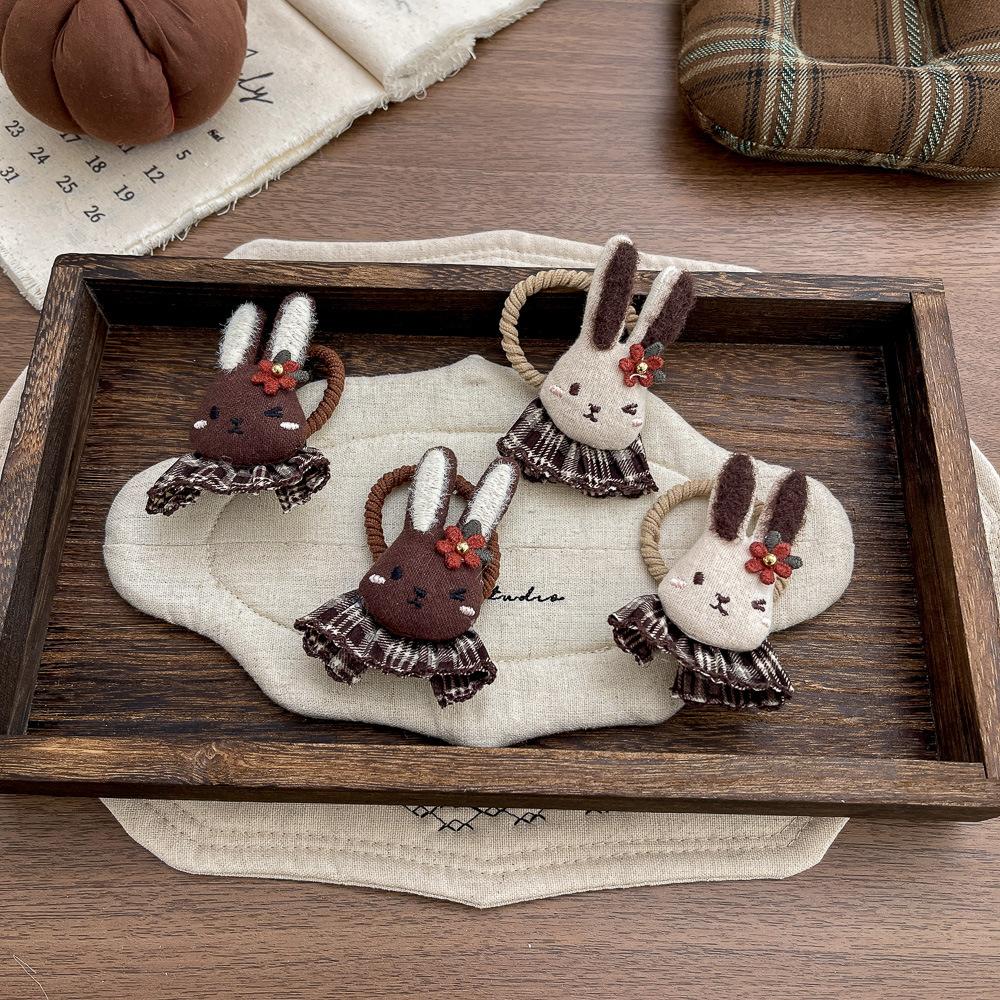 Polka Dot Love Bow Hair Rope Tie Children's Elastic Hair Band Rubber Band Ponytail Holder Elastic Headband Girl Hair Accessories