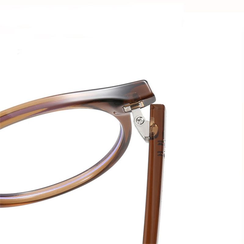 Leopard Frame Round Shortsighted Prescription Lens Eyeglasses TR90 Material Anti Blue Rays Student Minus Diopter Eyeglasses 0 -0.5 -0.75 To -6.0