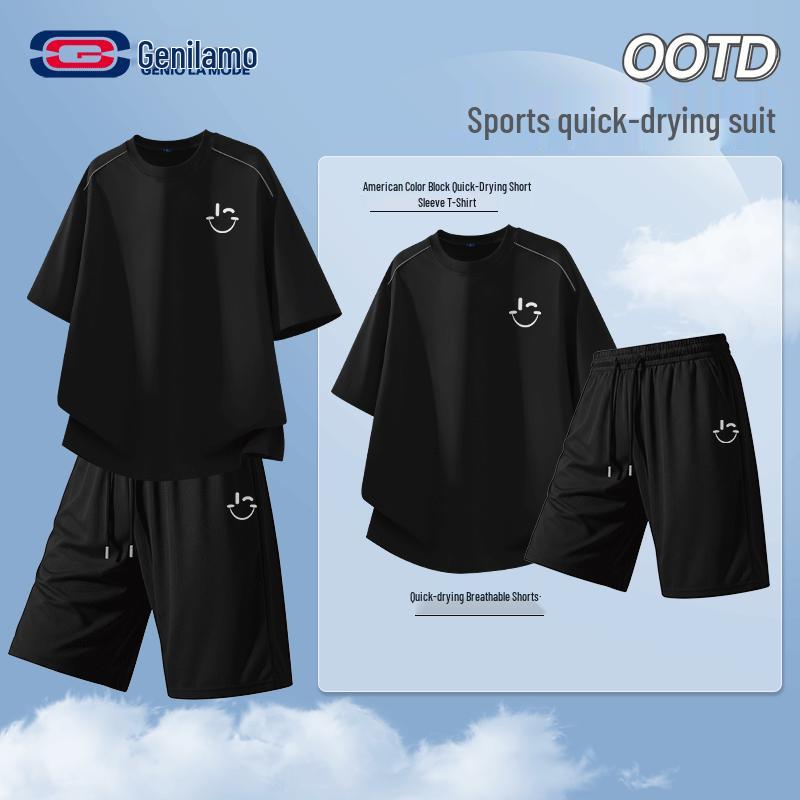 GENIOLAMODE Men s Summer Sportswear Set XL