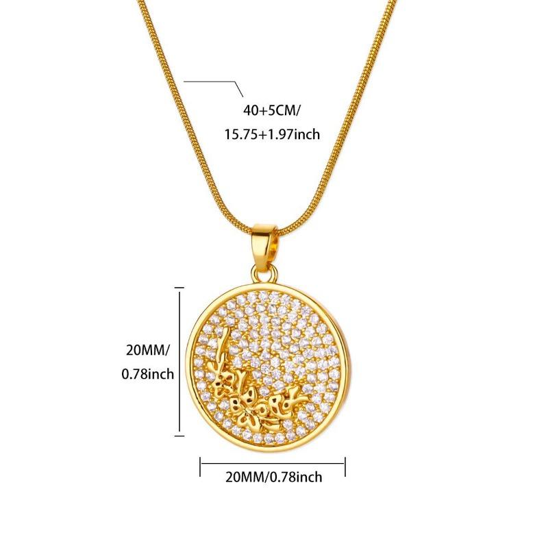 Design sense niche December flower pendant necklace hip hop European and American jewelry personality trend simple fashion advanced