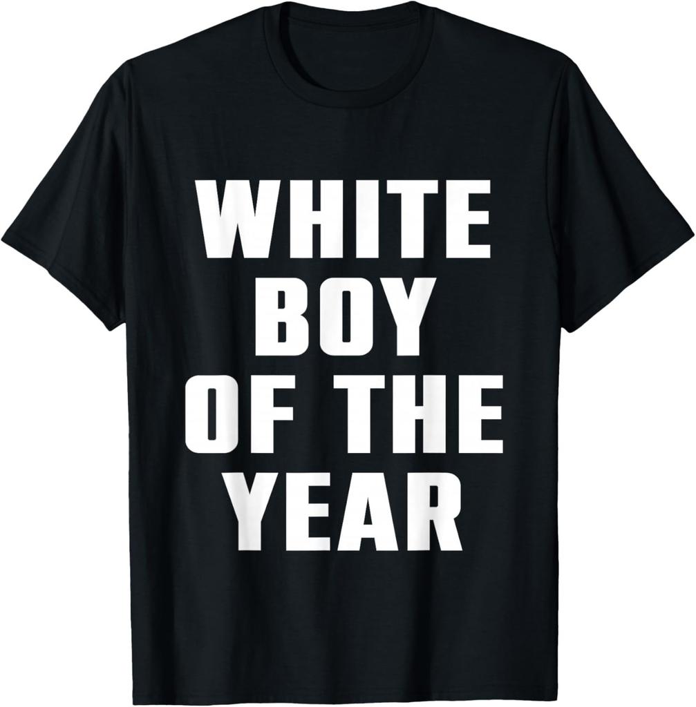 White Boy of The Year T-Shirt Mens Womens Tees Top unisex T-Shirt Mens Womens Tees Top