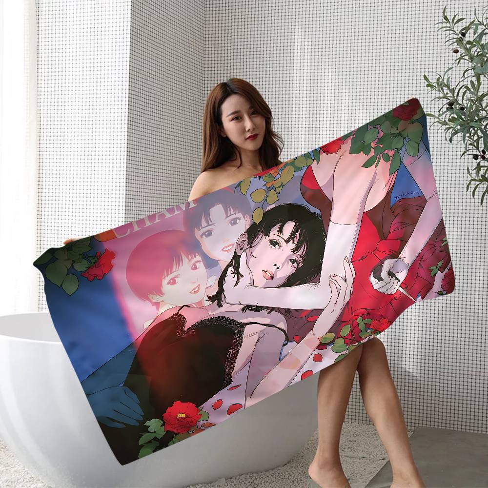 Horror Movie P-perfect B-blue Bath Towel Microfiber Soft Water Absorbing Breathable For Girl Kids Cartoon Beach Towel
