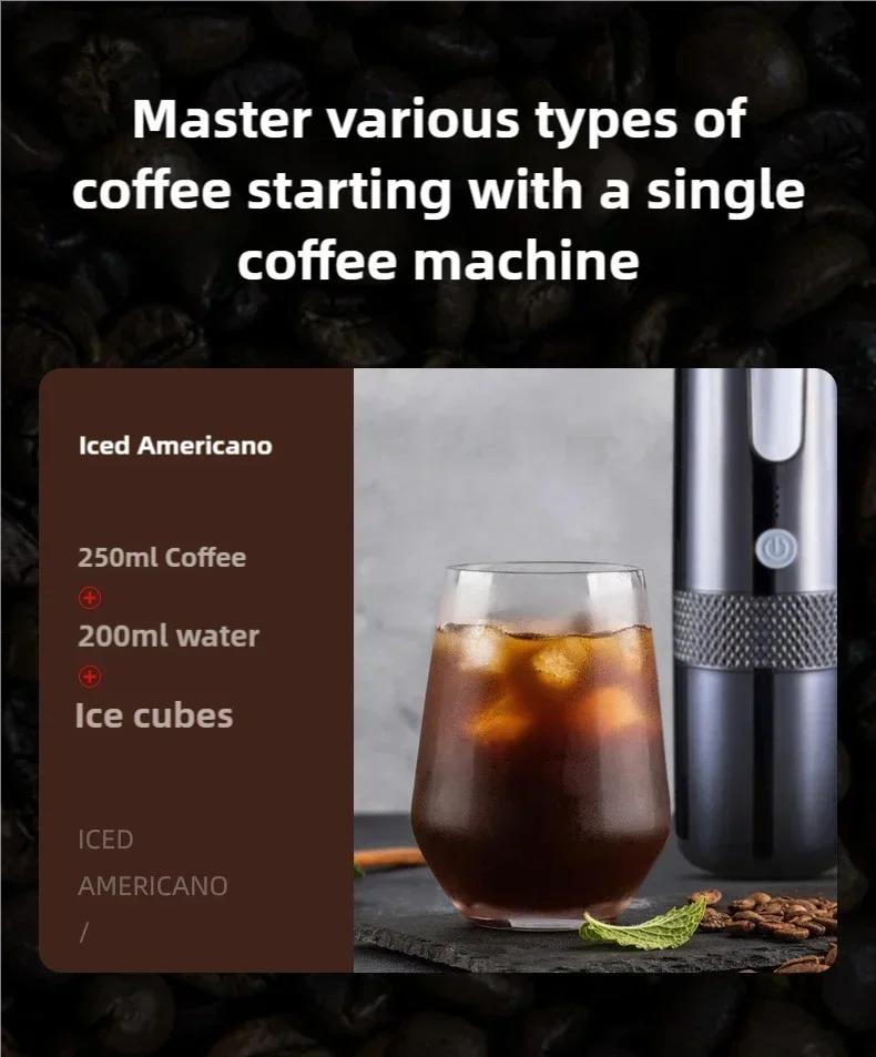 Portable Capsule Coffee Maker Electric Coffee Brewer For Ground Coffee and KCUP Capsule Coffee Without Heat Function