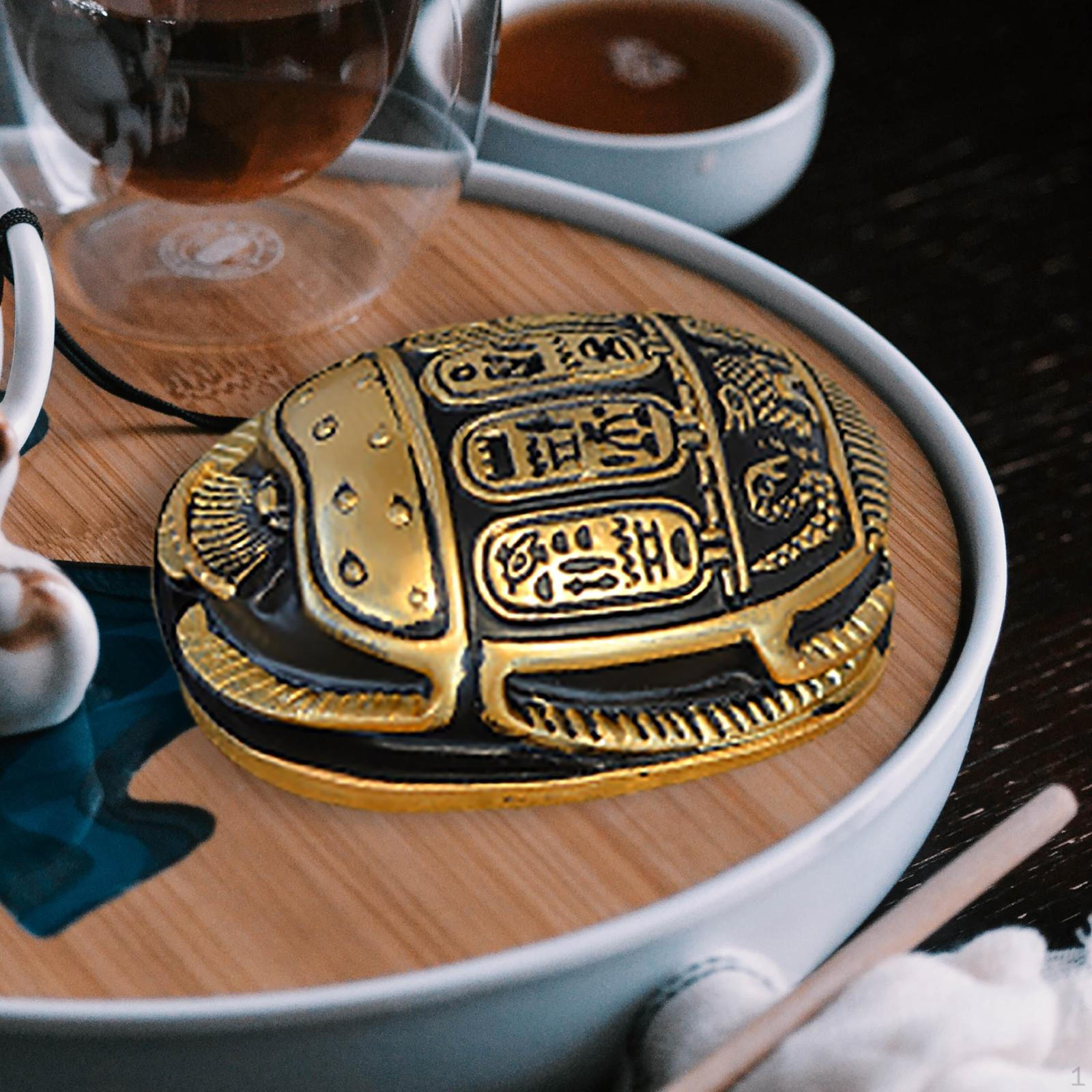 

Scarab Ornament Resin Craft Paperweight Sculpture Collectible Figurine 7x5x2.5cm