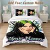 Bedding Set 1 Duvet Cover 2 Pillowcases Billie Eilish Print Soft Bed Linen Bedroom Decor