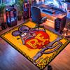 Rat Fury: Furious carpet Doormat Living room and bedroom mats Art Doormat Christmas gifts