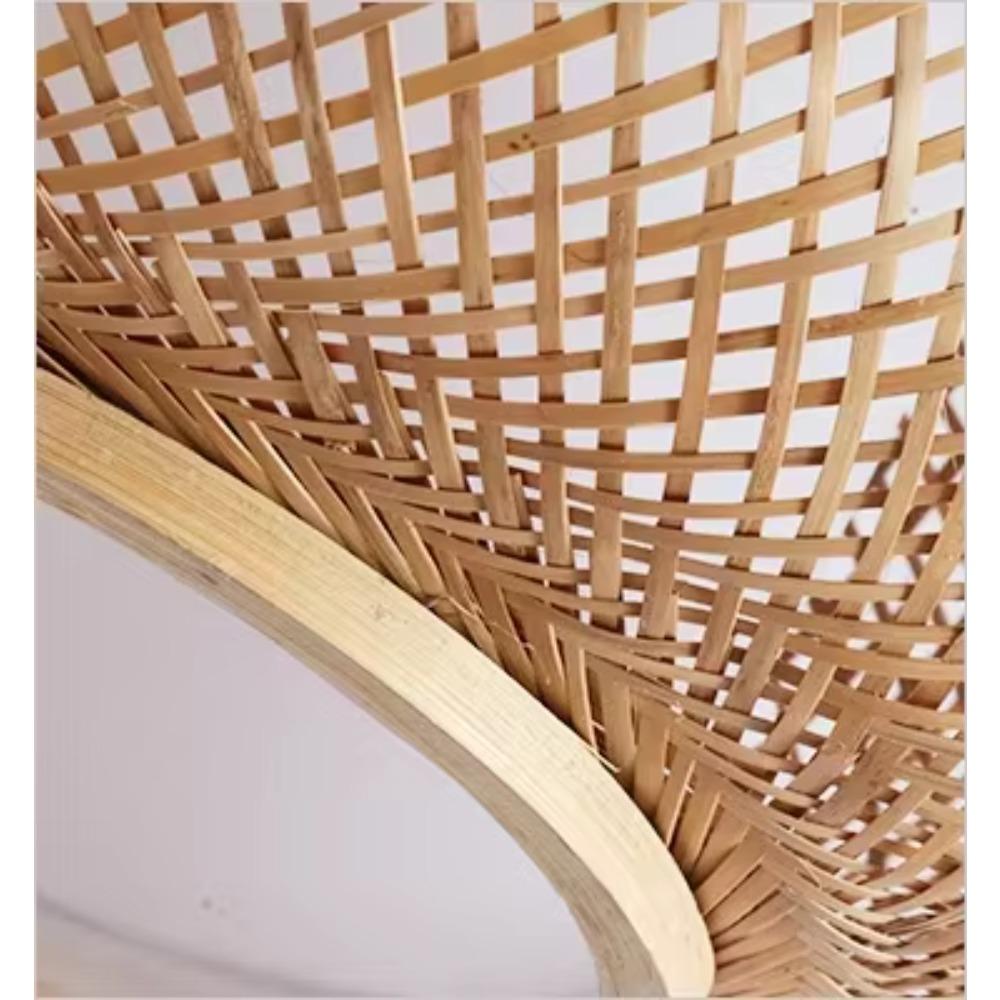 Rattan Pendant Natural Hand Woven Bamboo Lamp Decorative Lighting Fixture for Home Hotel Restaurant Lights
