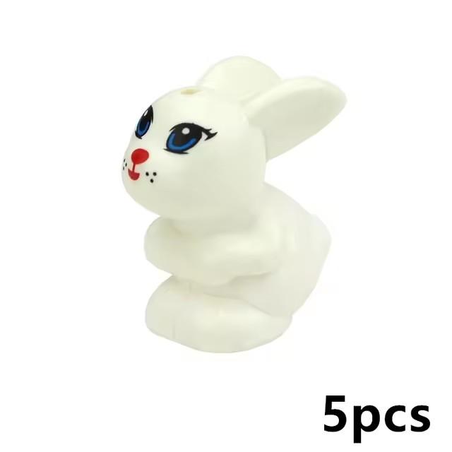 MOC City Animal Building Block Figures Goat Sheep Eagle Owl Panda Parrot Seagull Penguin Zoo Fram Accessories Bricks Toy