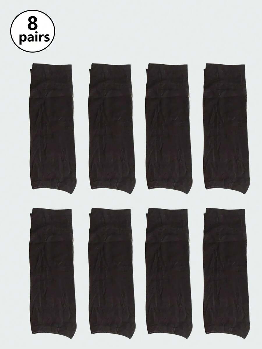 Transparente Knöchelsocken mit offenem Zeh, dünn, atmungsaktiv, rutschfest, kurze Strümpfe für Damen, Sommer, täglicher Gebrauch onesize black