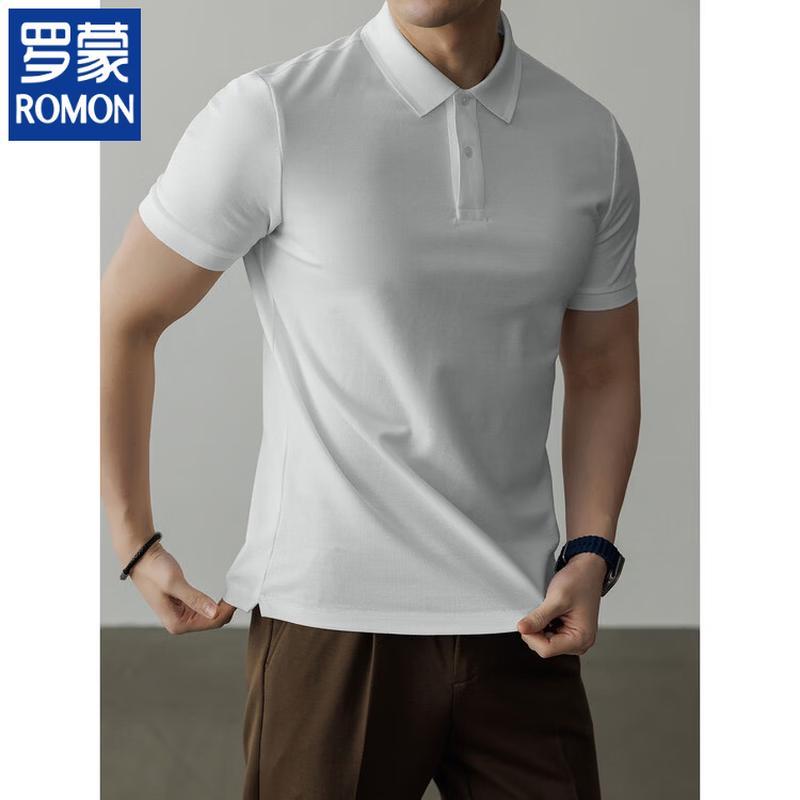 Romon Men's Business Casual Polo Shirt