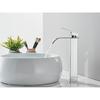 Brushed Golden Basin Faucets Elegant Waterfall Bathroom Sink Faucet Single Lever Hole Deck Mount Brass  Mixer Taps