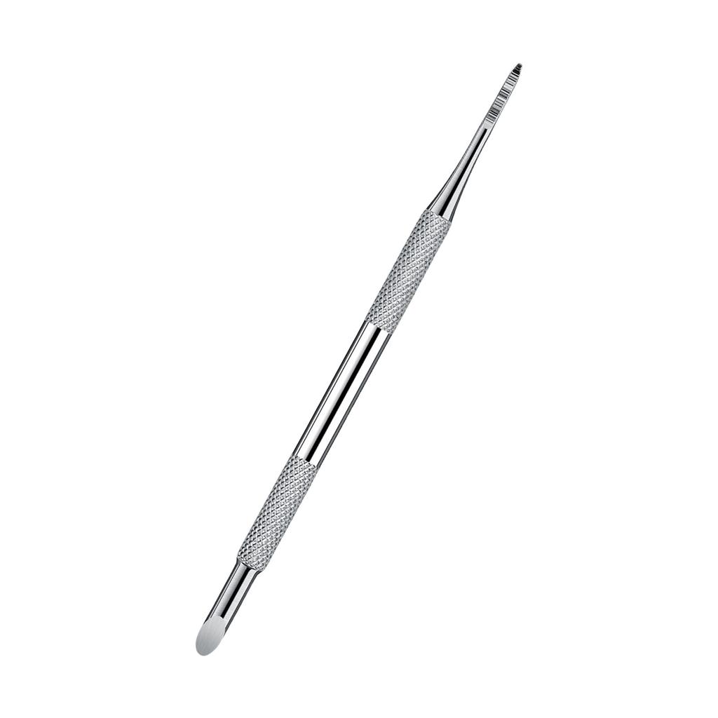 Doppelseitiger Nagelhautschieber-Entferner-Reiniger Nail Art Dotting Pen Edelstahl Maniküre Pediküre Nail Art Pflegewerkzeug