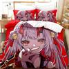 3D Print Anime Nakiri Ayame Bedding Set Bedroom Soft Modern Bedspreads Comefortable Kids Duvet Cover Quilt Cover And Pillowcase