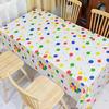 Happy Birthday Tablecloth Balloon Printed Disposable Waterproof Tablecloth Kindergarten Party Decora Birthday Theme Decoration Rectangular Tablecloths