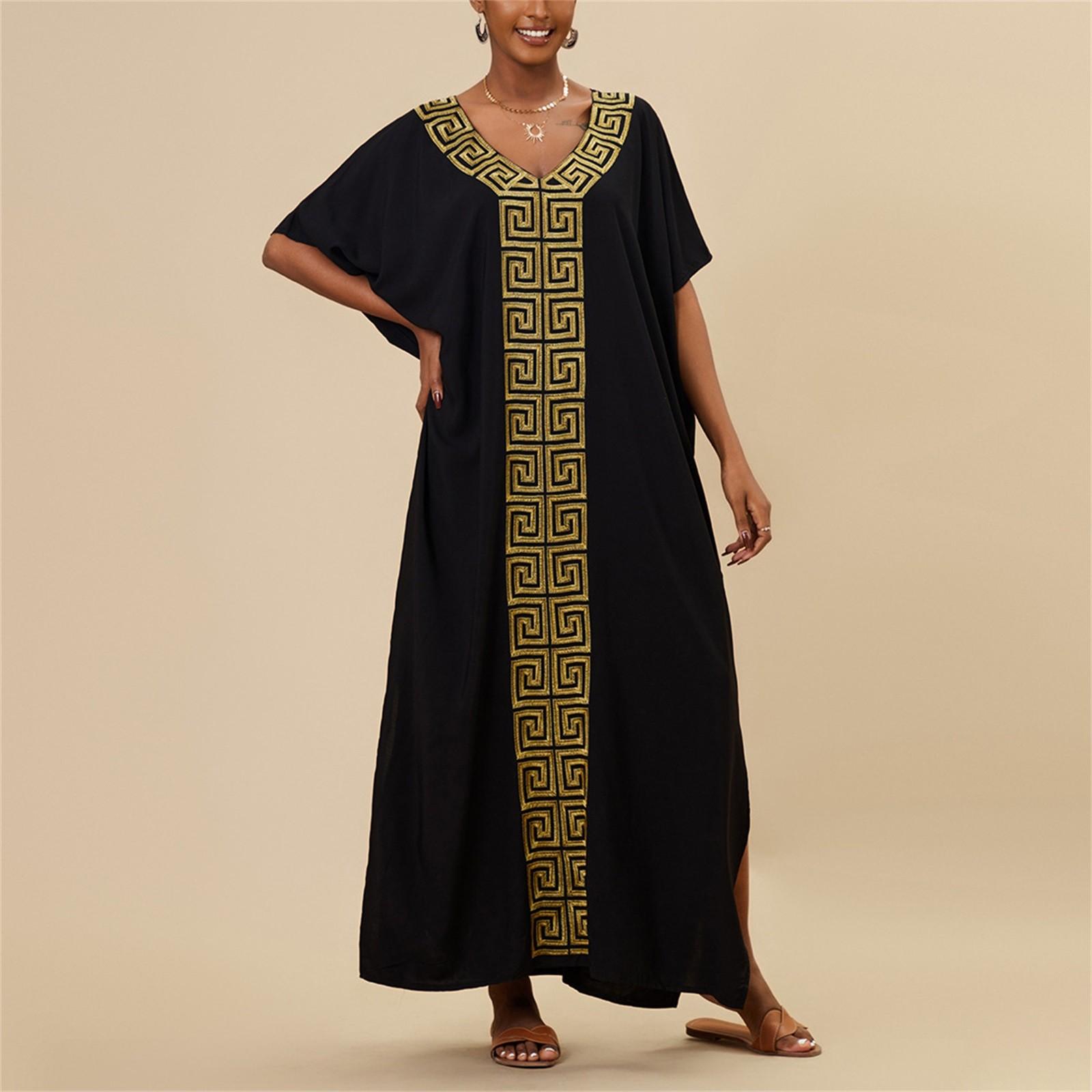 

Ladies Loose Beach Cover Up Robe Vacation Sun Shirt Cover Up One Size