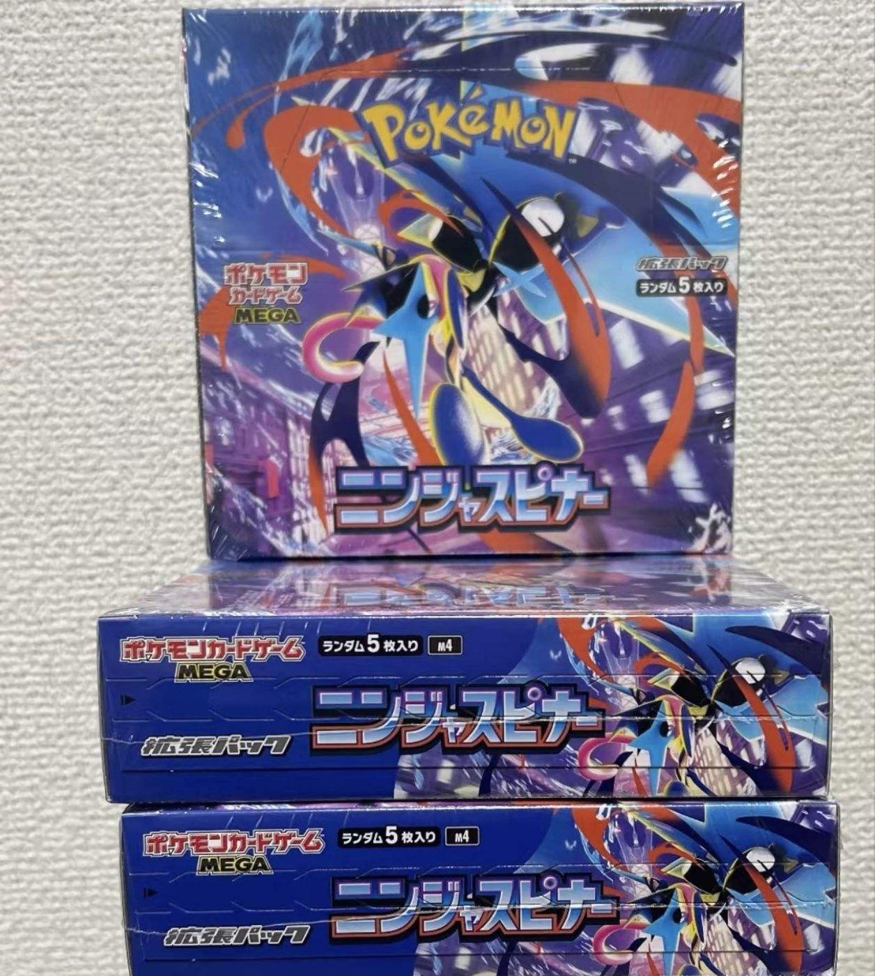 Stock Pokemoned PTCG Mega Dream Ex Phantasmal Flames Mega Lucario Booster Japanese Version Set Paper Cards Carrom Board M4 синий
