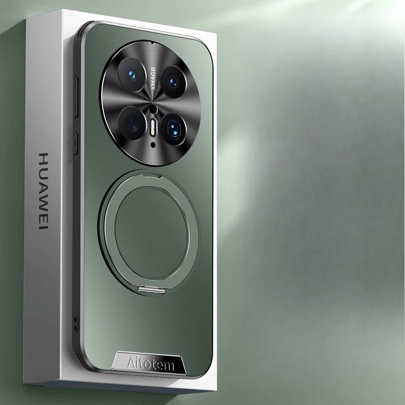 Suitable for Huawei Mate70pro Phone Case Rotating Stand Magnetic M60 Full Package 50 Shockproof 40 Simple Matte Finish for Men