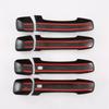 For Kia MOHAVE    ABS Carbon Fiber Door Handle Cover Trim Decorator Sticker Exterior Accessories