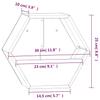 Wall Mounted Planters 2 Pcs. Rusty Corten Steel 30 X 10 X 25 Cm