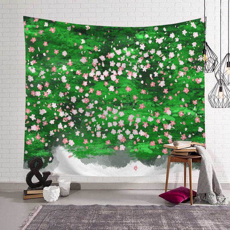 

Фоновая ткань для гостиной ins, подвесная ткань для спальни, украшение для ремонта, холст, стиль девушки, прикроватная ткань для спальни, гобелен 95*73