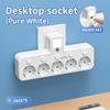 EU Wall Plug Power Strip – 2 Versions: Standard or with USB Type-C, Wall Charger for Home & Office