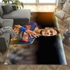 Brazilian Footballer Hairstyle Floor Rug Office Rug Perfect for Game Room Dormitory Bedrooms Study Room Anti-slip Rug Anime Office Decor
