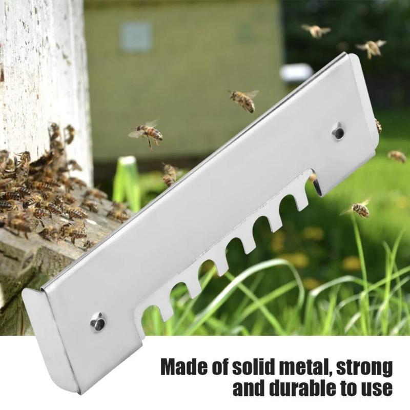 Stainless Steel Sliding Gate Bees Tools with Ventilation Control Suitable for Professional Beekeepers Metal Accessories