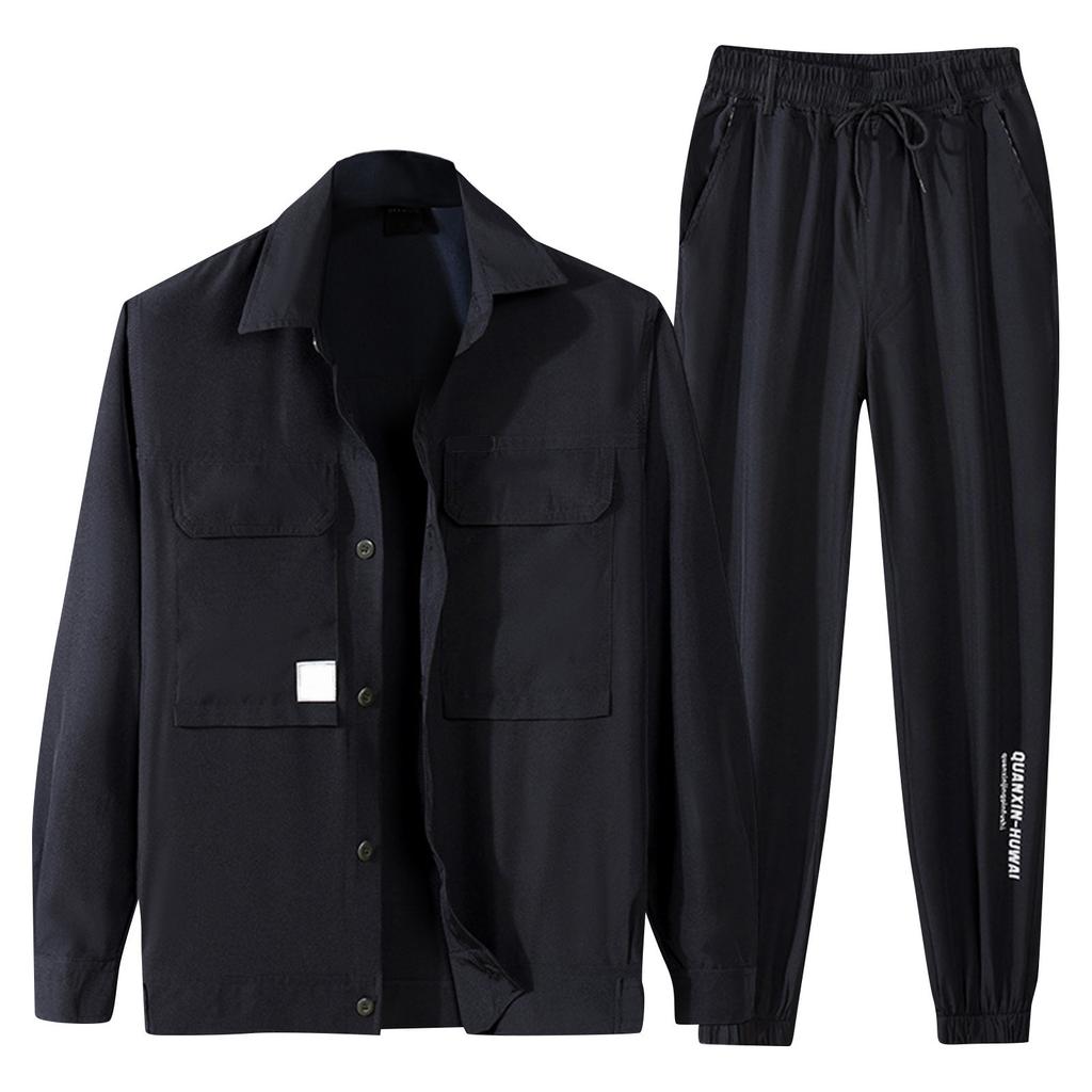 Men's Stretch Work Clothes Suit Men's Thin Quick Drying Casual Cardigan Outdoor Wear Resistant Suit