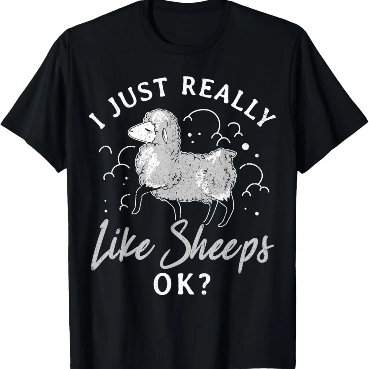 Sheep - I just like sheep Ok_ T-Shirt S чёрный