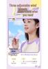 New USB Rechargeable Silent Handheld Cartoon Mini Fan for Kids and Students