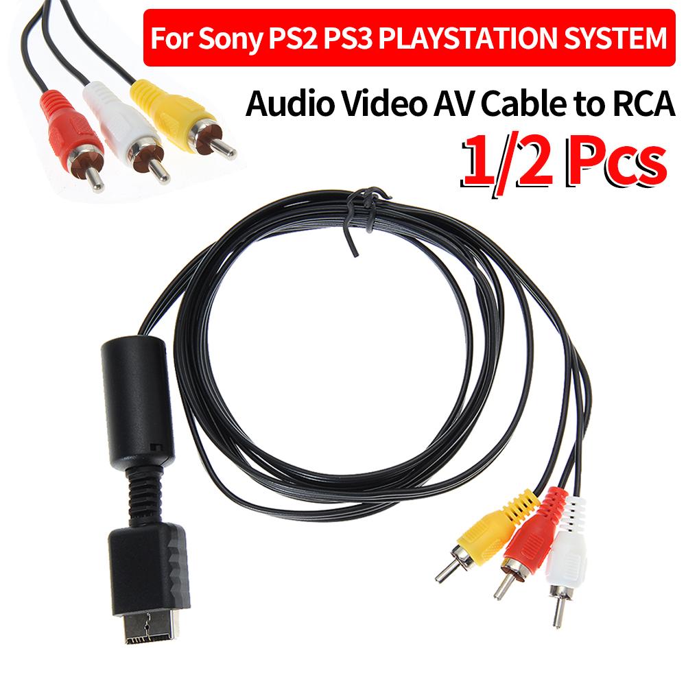 

1/2 шт 1,8 м аудио видео AV кабель к RCA для PS2 PS3 PS SYSTEM