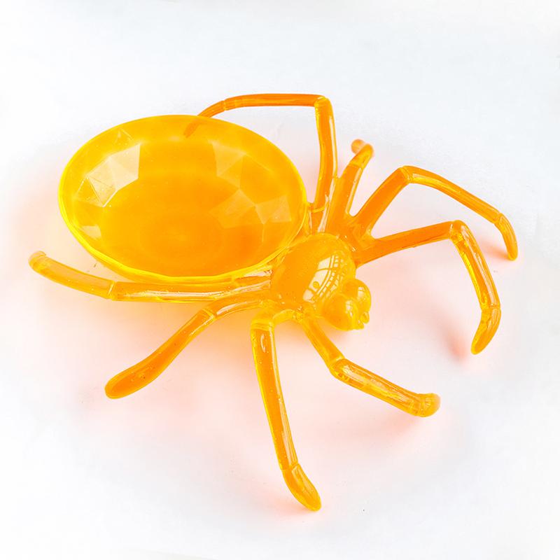 

1 шт. Поднос для демонстрации в форме паука, принадлежности для конфет, закусок, домашний настольный пластиковый поднос в стиле Хэллоуина