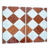 Glas-Kochfeld-Schutzplatte 2x30x52 Mosaik