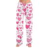 Women's Valentine's Day Printed Casual Pants Drawstring Elastic Waist Drawstring Pants
