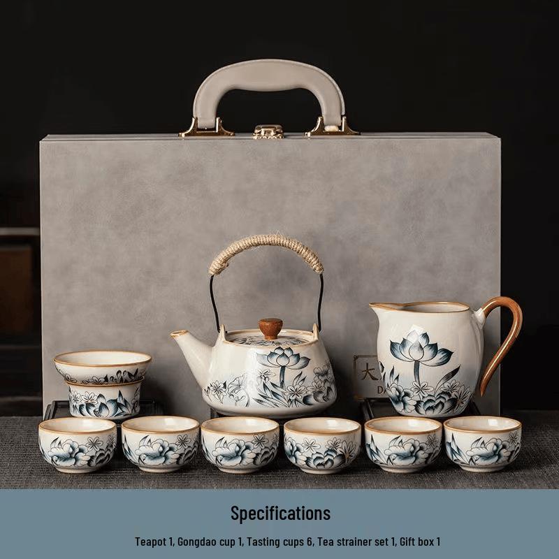 Ru Kiln Lotus Kung Fu Tea Set